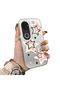 Vivo V50 Compatible Unbreakable Silicone Cute Star Patterned Printed Cover Shock Absorbing Protection - 3