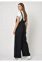 Women's Linen Mixed Straps Pocketed Back Tie-Detail Comfortable Cut Jumpsuit - 6