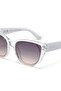 Silvia Sunglasses Sheer White/ Lens: Black - 6