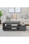 Coffee table, gray, 120x50x40.5 cm, solid pine wood