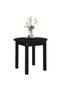 Coffee table, black, Ø 45x40 cm, solid pine wood - 4