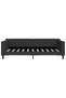 Bed frame, black, 90x190 cm, textile - 3