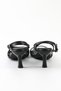 Genuine Leather Black Heeled Women's Shoes Sandals - Rgn5142 - 6