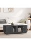 Coffee table, gray, 110x50x40 cm, solid pine wood - 3