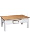 White coffee table 100x60x45 cm solid pine wood Panama range - 6