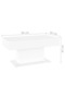 Coffee table, white, 96x50x45 cm, chipboard - 6