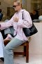 Pink Striped Oversized Women's Shirt Mg2732 - 2