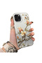 iPhone 11 Pro Max Compatible Unbreakable Silicone Beautiful Floral Print Printed Cover Shock Absorbing Protection