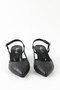 Genuine Leather Black Heeled Shoes - Rgn5030 - 3