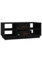 Coffee table, black, 100x50x41 cm, solid pine wood - 6
