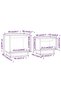 Stackable coffee tables, 2 pcs., grey, solid pine wood - 8