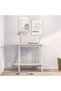 Console table, white, 110x40x80 cm, solid pine wood - 3