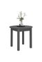 Coffee table, gray, Ø 45x40 cm, solid pine wood - 4