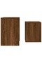 Stackable coffee tables, 2 pcs, brown oak, engineered wood - 5