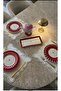 1 Piece of First Quality Embroidered a Placemat Supla with Holes over Linen - 2