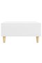 Coffee table, white, 60x60x30 cm, chipboard - 5