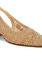Women's Woven Design Slingback Sandal in Beige - 4
