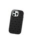 iPhone 16 Pro Max Compatible Camera Protected Black Soft Silicone Phone Case Bowknot Patterned - 3