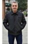 Men's Seasonal Coat with Collar, Zippered Sleeves, and Snap Fasteners