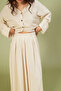 Linen Mixed Baggy Pants - 4