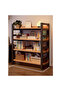 Solid Wood Bookcase - Natural Pine Floor Standing Bookshelf for Study, Living Room & Bedroom