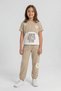 Papatya Printed Layer Look Girls' Three-Piece Set - 26Y 26204