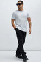 Men's Rib Knit Detailed Crew Neck Jersey T-Shirt