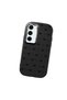 Samsung Galaxy S23 Compatible Camera Protected Black Soft Silicone Phone Case Bowknot Patterned - 3
