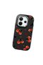 Redmi Note 14 4g Compatible Camera Protected Black Soft Silicone Phone Case Vişne Patterned - 3
