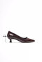 Women's bitter brown crinkled patent leather stiletto heel shoes tr20ms03d - 6