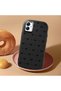 Samsung Galaxy A03 Compatible Camera Protected Black Soft Silicone Phone Case Bowknot Patterned - 2