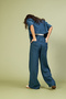Lace-Up Linen Mixed Pants - 4