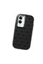 Vivo Y04 Compatible Camera Protected Black Soft Silicone Phone Case Bowknot Patterned - 3