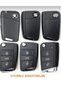 Volkswagen Golf Polo T-Cros T-Roc Taıgo Tıguen Caddy Tpu Key Case Blue Glossy - 2