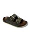 55201-26 Leather Double Band Anatomical Slippers 36-40