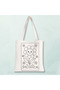Cute Smiling Flower Design Paintable Cloth Bag - Educational Hobby Painting for Children Bag Pieces