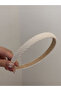 طوق رأس أبيض ذو ملمس بارز - 4