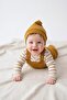 Stretch Fabric Gofre Salopet Sweat Beanie 3-Piece Set - 5