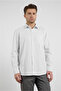 Beige-White Self Patterned Hard Collar Long Sleeve Pocketed Comfort Fit Cotton Pack Shirts 1004255226