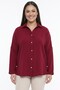 Women's Pearl Detailed Large Size Ayrobin L Stretch Fabric Shirt - 3