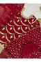 Maroon Faux Georgette Top Bottom & Dupatta - FFT6785 - Maroon - 4