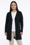 Women's Hair Braided Mercerized Stretch Fabric Plus Size Cardigan - 2