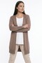 Women's Plus Size Knitwear Cardigan with Button Detail on Sleeves - 3