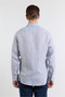 Gray Long Sleeve Pocketless Slim Fit 100% Cotton Shirt 1004260163 - 5