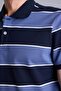 Cotton Regular Fit Striped Short Sleeve Polo T-Shirt G2607Ax26Sp - 5