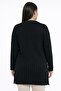 Women's Hair Braided Mercerized Stretch Fabric Plus Size Cardigan - 4
