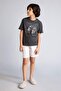 100% Cotton Printed Short Sleeve Top Shorts Bottom 2-Piece Pajama Set for Boys G8822A826Sm - 2