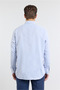 Navy Blue Self Patterned Hard Collar Long Sleeve Pocketed Comfort Fit Cotton Pack Shirts 1004255219 - 5