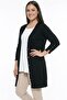 Women's Plus Size Knitwear Cardigan with Button Detail on Sleeves