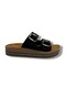 Polen 1005-26 Embroidered Sole Anatomical Pair Buckled Women Slipper - 2